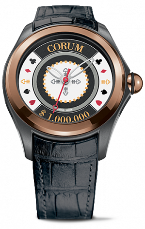Corum bubble replica Casino Chip Rose gold bezel L082 / 03008 - 082.310.93 / 0061 CH01 watch